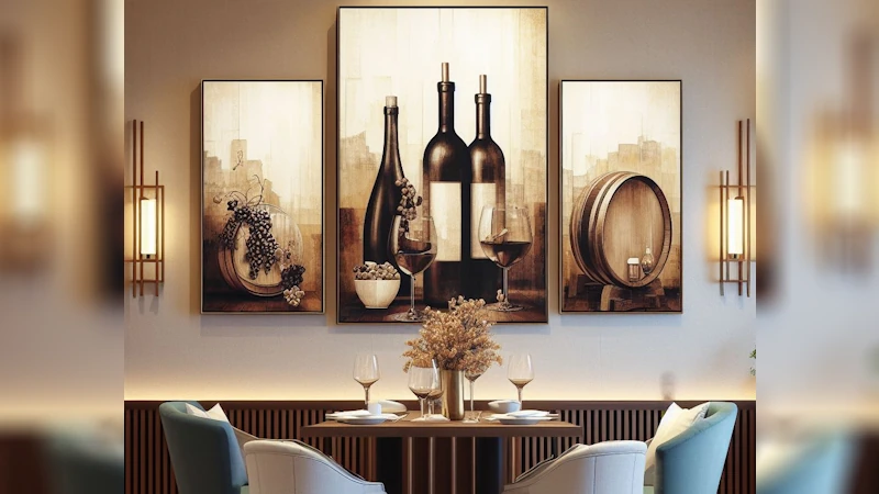 Wine Art Hanging In Dining Room Works Really Well