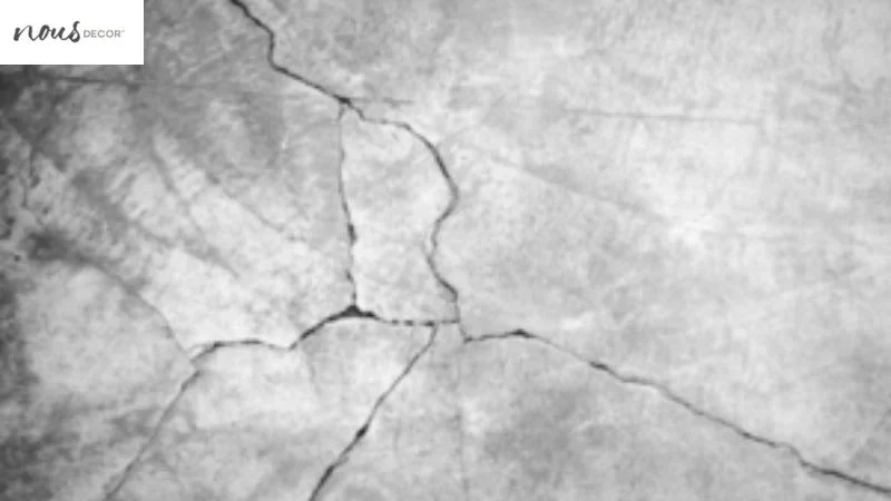Cracks form as cement dries 
