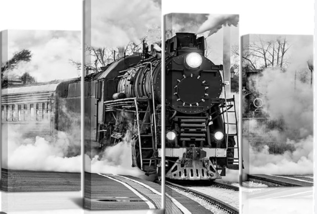 Full Steam Ahead with Canvas Train Prints