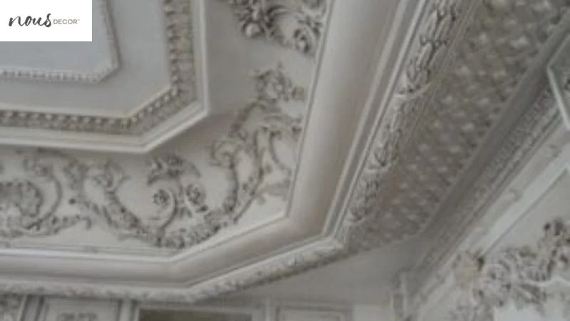Shape pace with plaster crown molding 