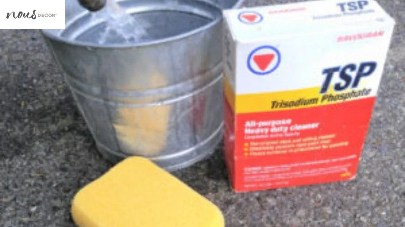 Use TSP cleaner and water with a sponge to remove dirt 