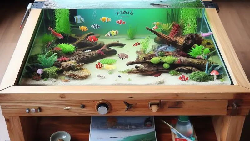 Aquarium Coffee Table DIY Woodworking