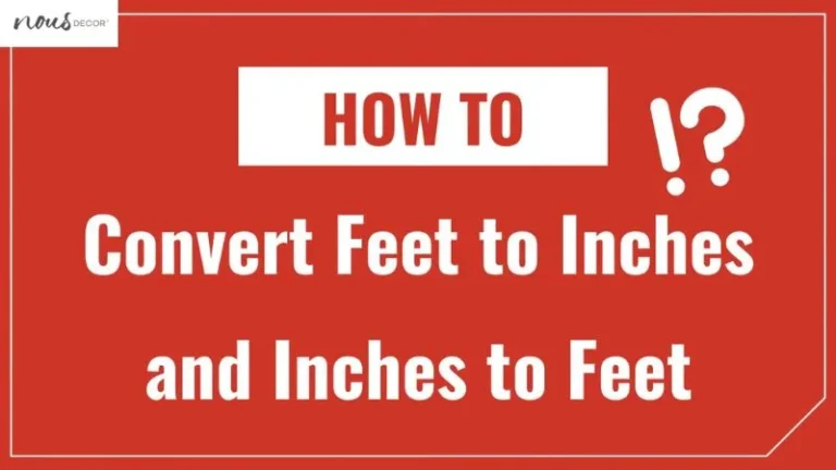 How to convert feet to inches