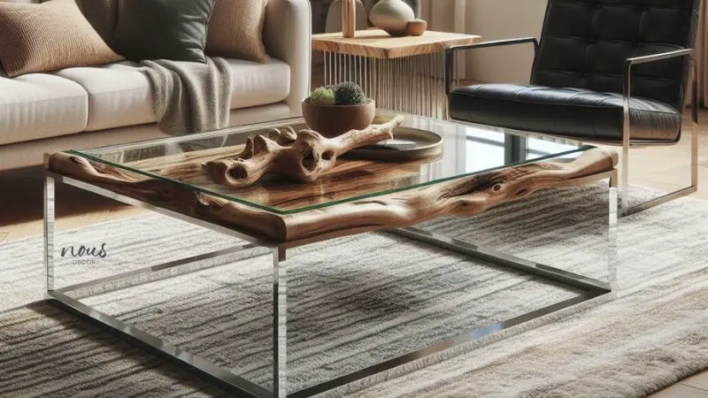 Rectangular Drift Wood Coffee Table