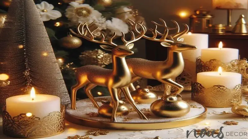 Elevate Ambiance with Golden Deer Figurines