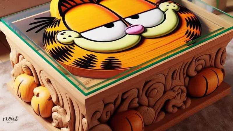 What is A 1970s Glass Garfield Coffee Table?