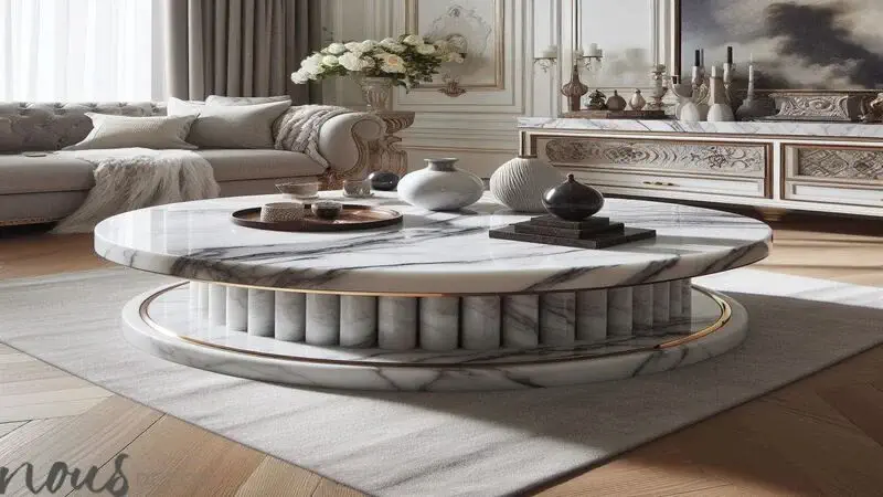 Marble Plinth Coffee Table Features