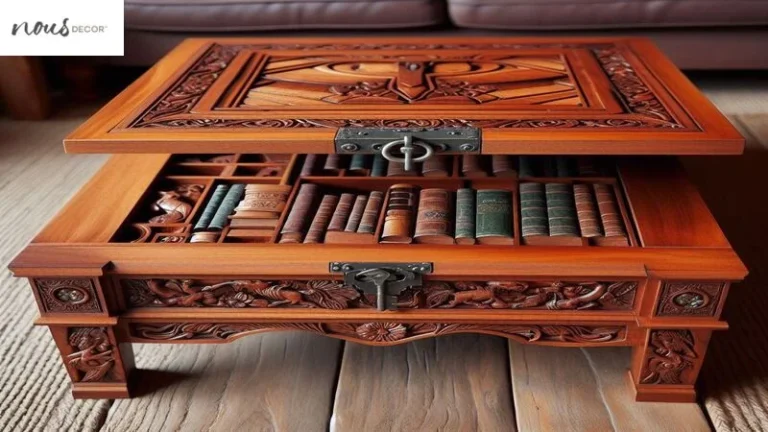 Coffee table sercret compartment