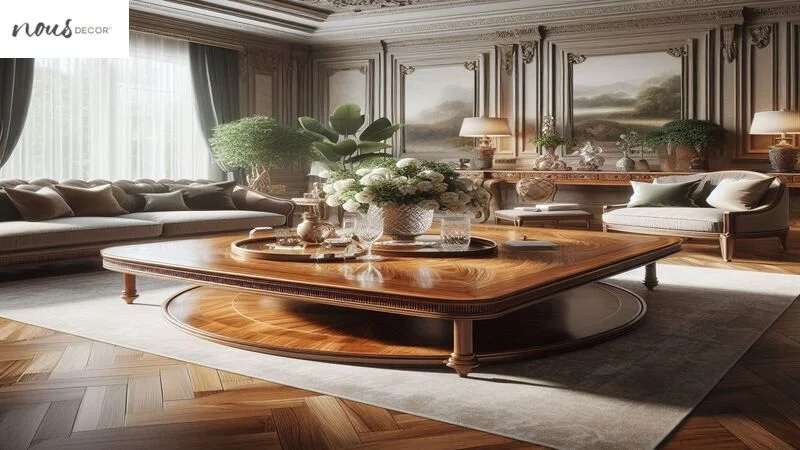 High-Quality Wood Bernhardt Coffee Tables 