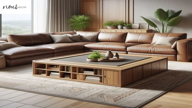 Magnolia Coffee Table With Storage decorate table