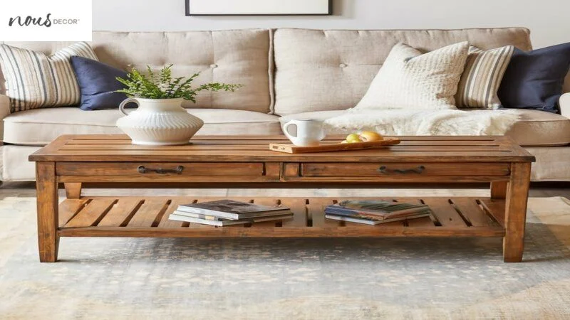U Shaped Couch Coffee Table Design- Park Hill reclaimed