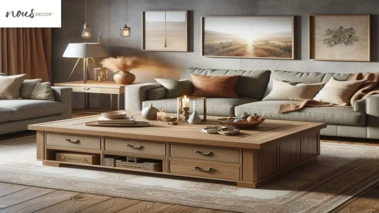 Rectangle Coffee Table with storage for home decorate