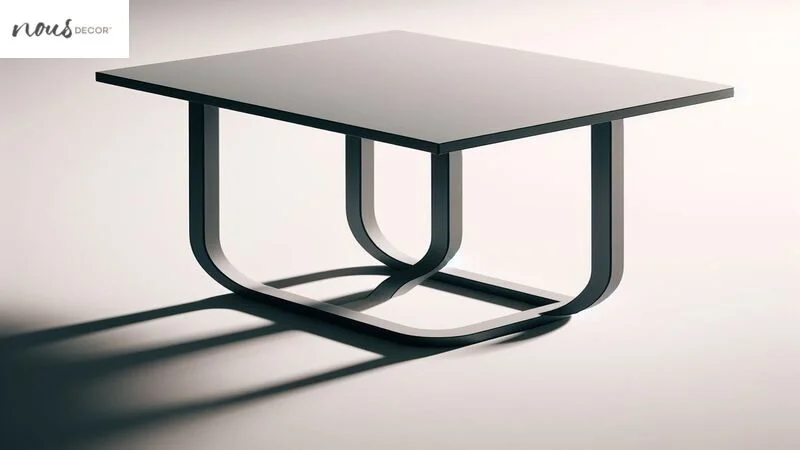 Round U-Shaped Cocktail Table 