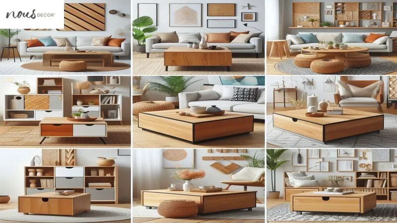 10 Ideas for Stylish and Functional Wood Storage Coffee Tables 