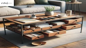 Wood Coffee Table with Storage for Your Living Room