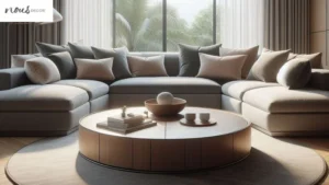 Round Coffee Table For Sectional Sofas In Lounge
