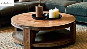 Rustic Round Coffee Table In Lounge Decor 2024